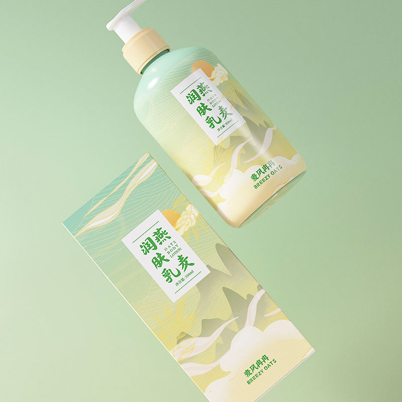 洗護(hù)用品包裝設(shè)計(jì)—麥風(fēng)冉冉燕麥洗護(hù)用品包裝設(shè)計(jì)